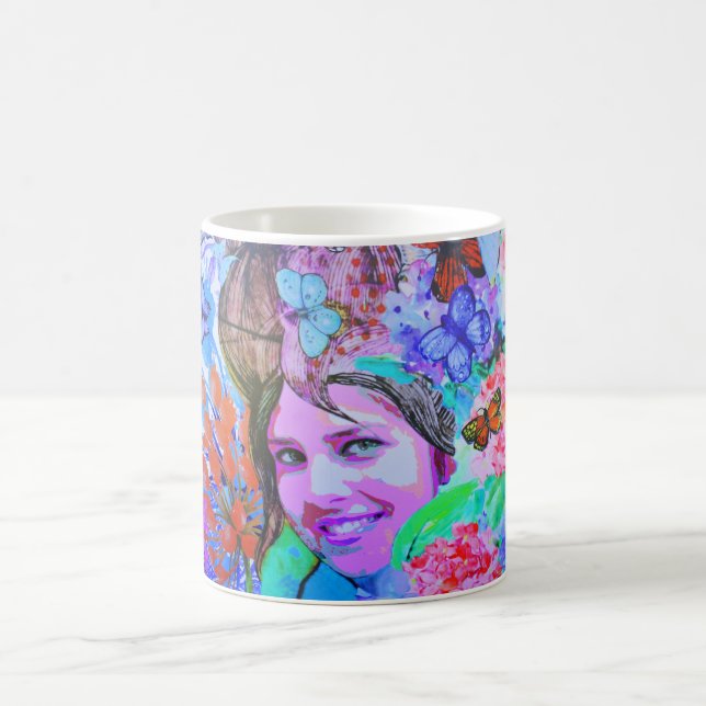 Butterfly-Girl Kaffeetasse (Mittel)