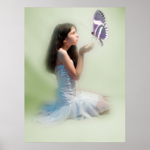 Butterfly Girl Poster