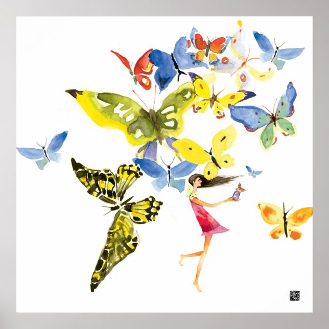 Butterfly Girl Poster (Vorne)
