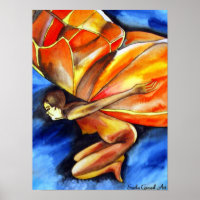 Butterfly Girl über das Original Fantasy Art
