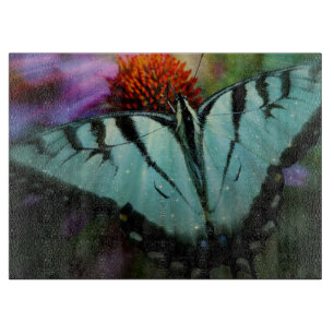 Butterfly Glass Cutting Board Schneidebrett