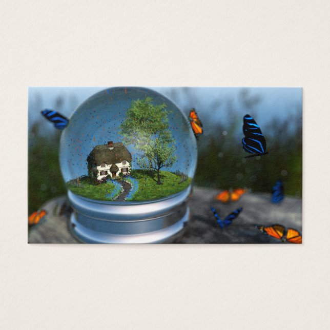 Butterfly Globe Lesezeichen (Vorderseite)