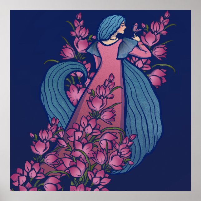 Butterfly Goddess Poster (Vorne)