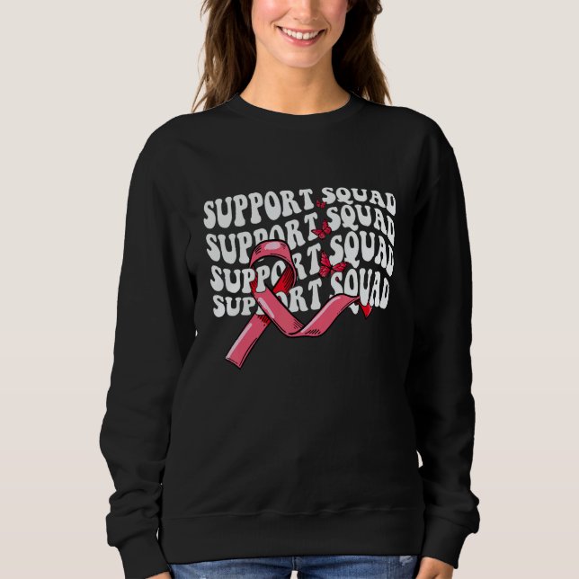 Butterfly Groovy Support Squad Sickle Cell Awarene Sweatshirt (Vorderseite)
