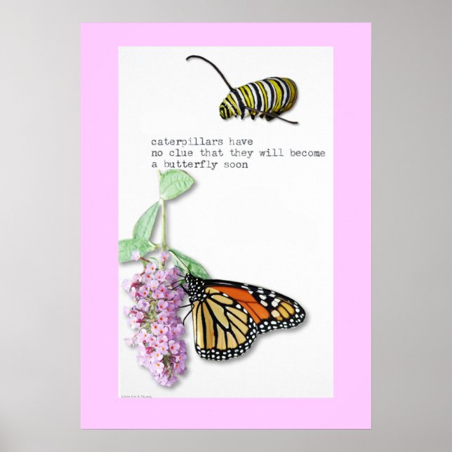 Butterfly Haiku-Plakat Poster (Vorne)