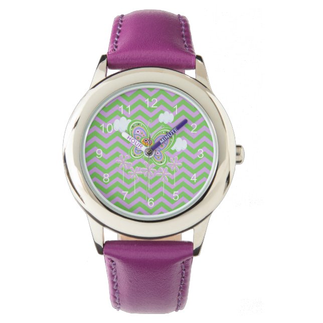Butterfly Happy Time Armbanduhr (Vorderseite)