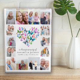 Butterfly Heart Collage Foto Block