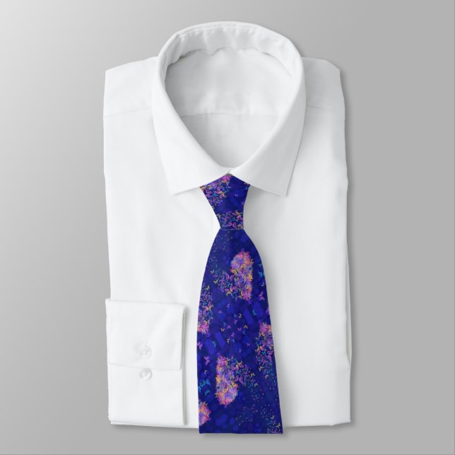 Butterfly Heart Neck Tie - Liebe Krawatte (Gebunden)