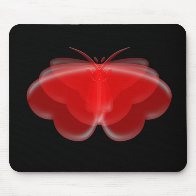 Butterfly Hearts Mouse Pad Mousepad (Vorne)