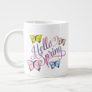 Butterfly Hello Spring Jumbo-Tasse