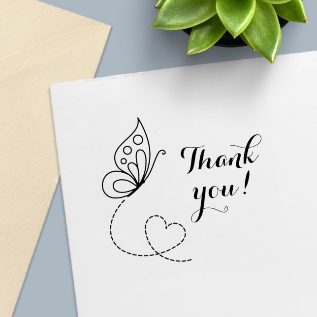 Butterfly Herzlichen Dank Permastempel (Von Creator hochgeladen)