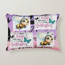 BUTTERFLY 🦋 & HONEY BEE KOMBINATION Accent PILLOW Dekokissen