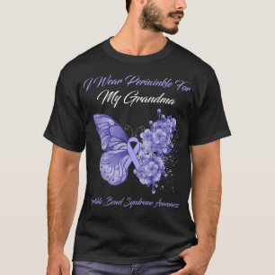 Butterfly I Wear Periwinkle For My Grandma Irritab T-Shirt