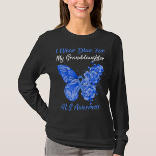 Butterfly Ich trage Blau für meine Enkelin als Awa T-Shirt