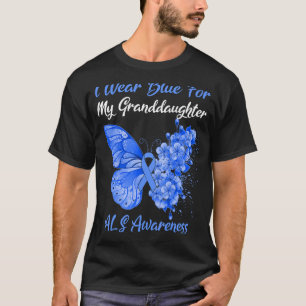 Butterfly Ich trage Blau für meine Enkelin als Awa T-Shirt