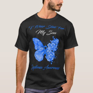 Butterfly Ich trage Blau für meinen Sohn Dystonia T-Shirt