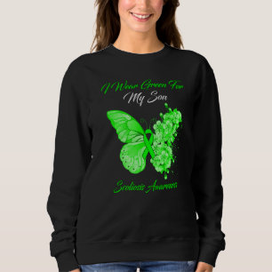 Butterfly Ich trage Grün für meine Son Scoliose Aw Sweatshirt