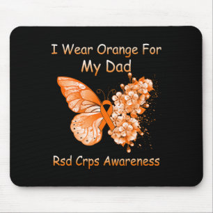 Butterfly Ich trage Orange für meinen Vater Rsd Cr Mousepad