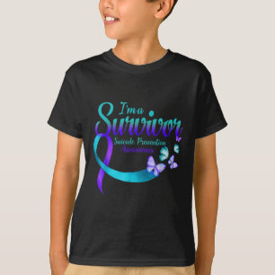 Butterfly Im Überlebenden Suizidprävention Awarene T-Shirt