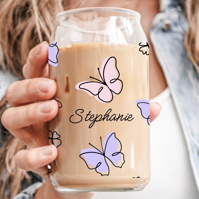 Butterfly-Individuelle Name Dosenglas (Von Creator hochgeladen)
