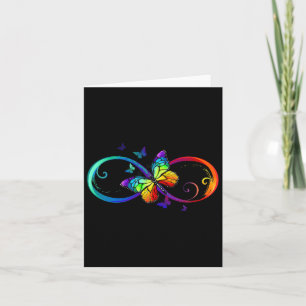 Butterfly Infinity Symbol Kunst Autismus Bewusstse Karte