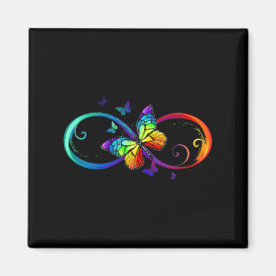 Butterfly Infinity Symbol Kunst Autismus Bewusstse Magnet