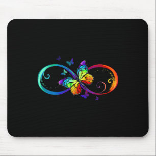 Butterfly Infinity Symbol Kunst Autismus Bewusstse Mousepad