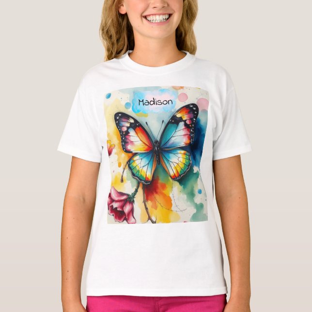 Butterfly Ink Customizable  T-Shirt (Vorderseite)
