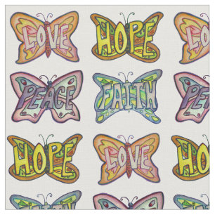 Butterfly Inspiration Word Kunststoffe Stoff