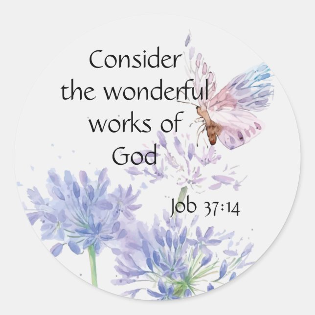 Butterfly Inspirational Quote Garden Flowers Runder Aufkleber (Vorderseite)