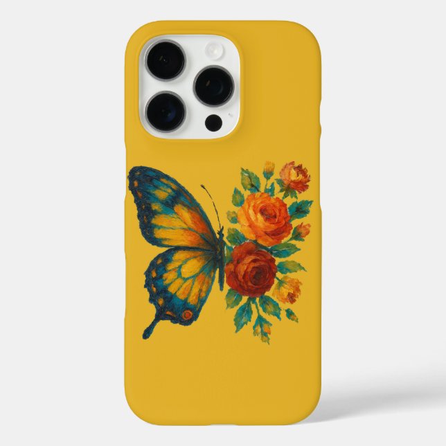 Butterfly iPhone 16 Pro Hülle (Rückseite)