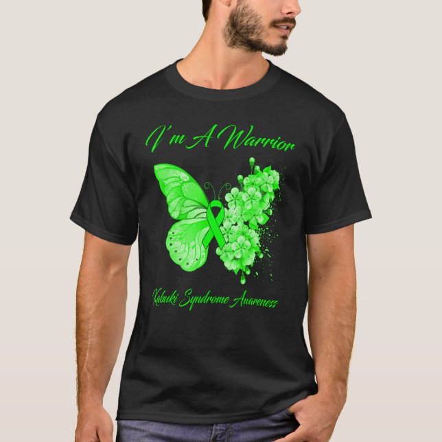 Butterfly Iu2019m A Warrior Kabuki Syndrome Awaren T-Shirt (Vorderseite)