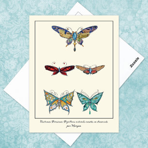 Butterfly Jewelen Zierbrocken Postkarte