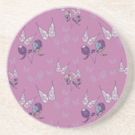 Butterfly Joy Sandstone Untersetzer (Lila)
