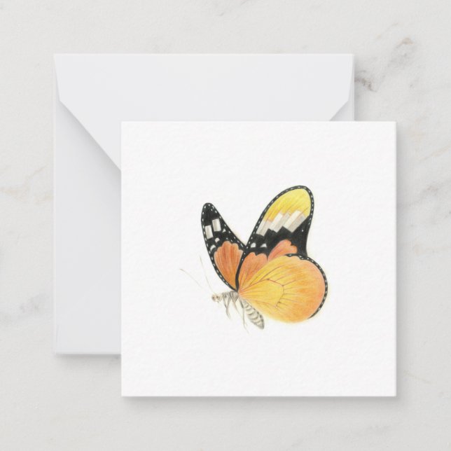 Butterfly-Karte Mitteilungskarte (Vorderseite)