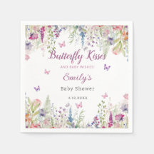 Butterfly Kisses and Baby Wish Girl Baby Shower
