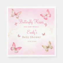 Butterfly Kisses and Baby Wish Girl Baby Shower