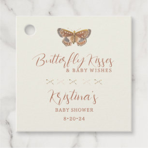 Butterfly Kisses Baby Girl Dusche Geschenkanhänger