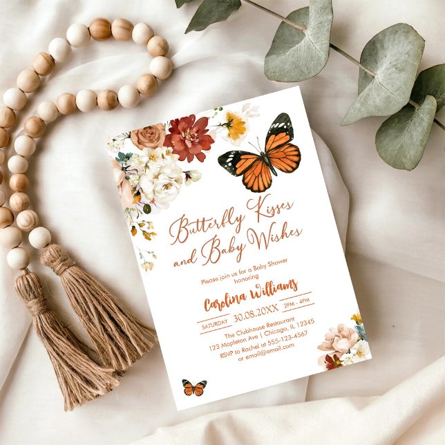Butterfly Kisses Baby Shower Invitation (Créateur téléchargé)