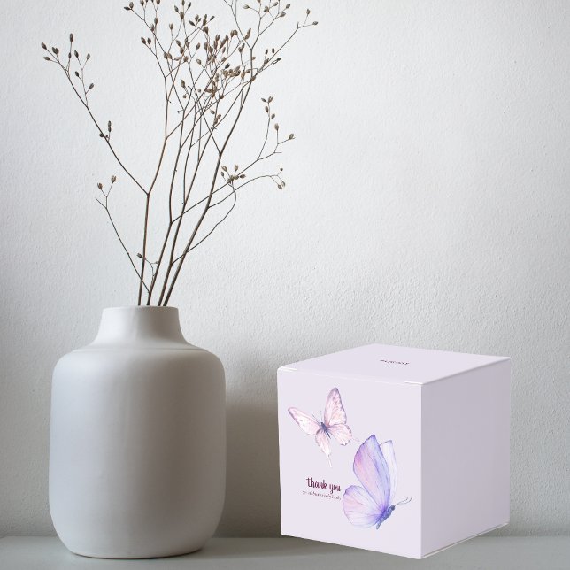 Butterfly Kisses & Baby Wish Dusche | Lila Geschenkschachtel (Von Creator hochgeladen)