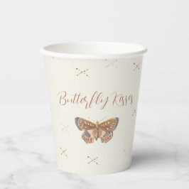 Butterfly Kisses Boho Pappbecher