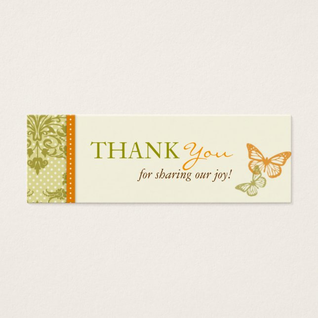 Butterfly Kisses Charming TY Skinny Card (Vorderseite)