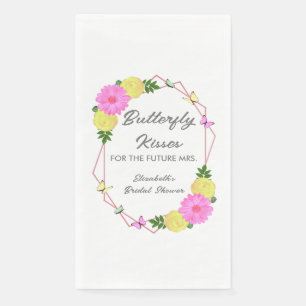 Butterfly Kisses for the Future Mrs. Brautparty Serviette
