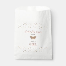 Butterfly Kisses Girl Baby Shower Geschenktütchen