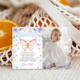 Butterfly kisses Girl Birthday Danke Karte
