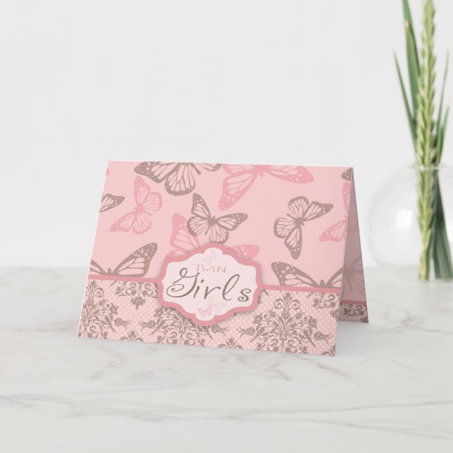 Butterfly Kisses Petal Card Ankündigung (Vorderseite)