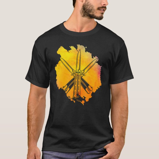 Butterfly Knife Balisong Quote 13 T-Shirt (Vorderseite)
