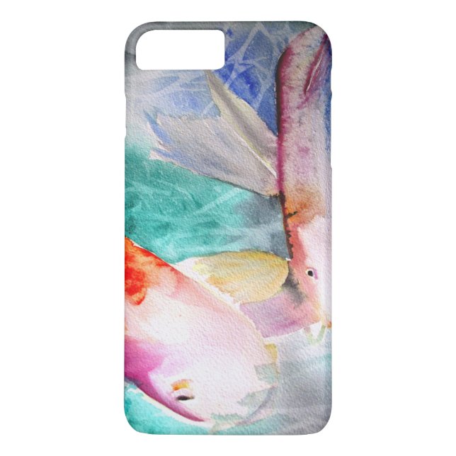 Butterfly Koi Aquarell Japanische Fischkunst Case-Mate iPhone Hülle (Rückseite)