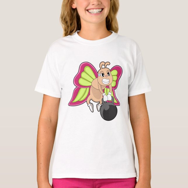 Butterfly-Krafttraining Dumbell T-Shirt (Vorderseite)