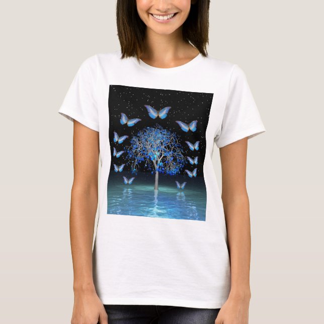 Butterfly-Kristallbaum T-Shirt (Vorderseite)